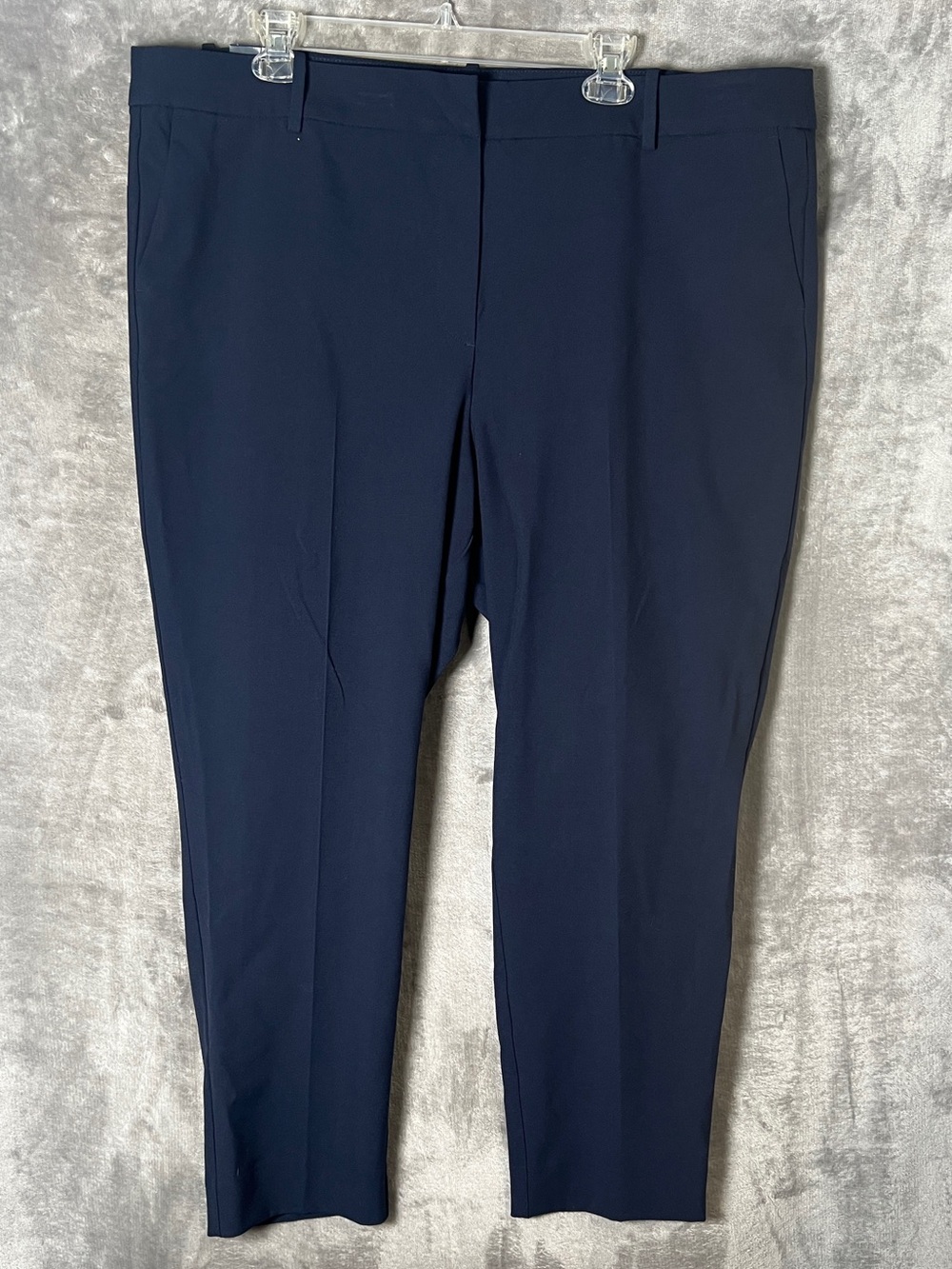 Navy Dress Pants - Classic Flat Front